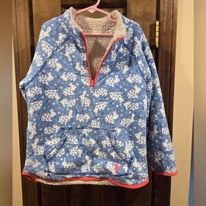 Girls 5-6 (?) Sherpa Bunny Pullover
